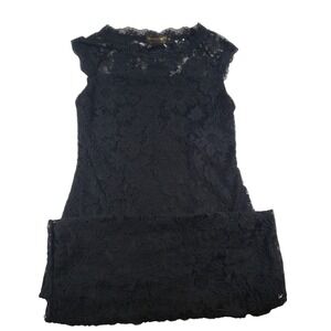Stanzino Black Lace‎ Sleeveless Dress Elegant Party Cocktail Medium